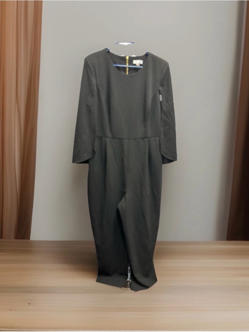 Calvin Klein Classic Black Long Sleeve Jumpsuit